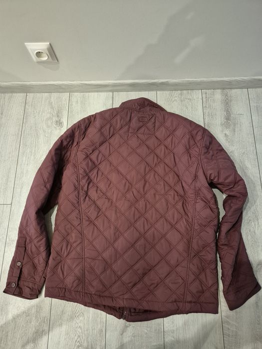 Diverse męska kurtka lekko ocieplana pikowana bordo r. XXL bdb stan