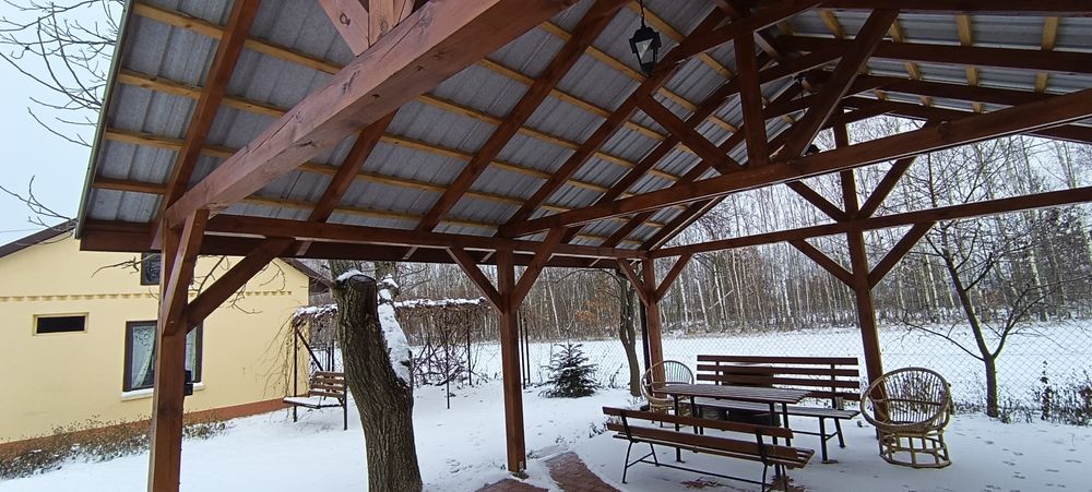 Konstrukcja drewniana garażowa 6.5x6.5