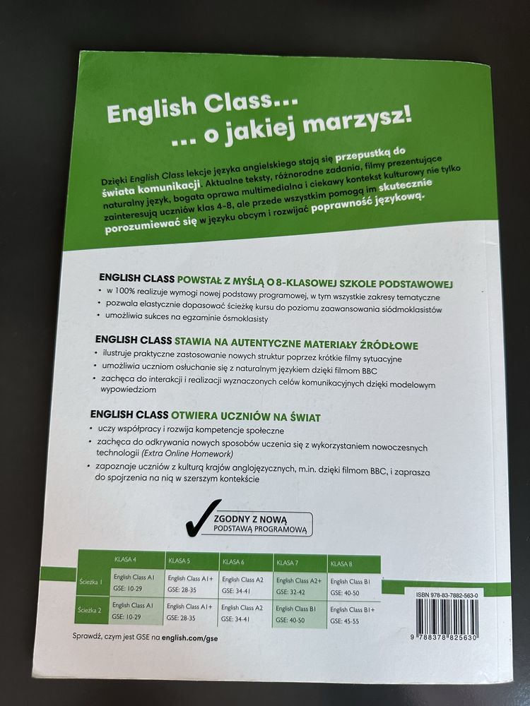 Karty pracy English Class Pearson