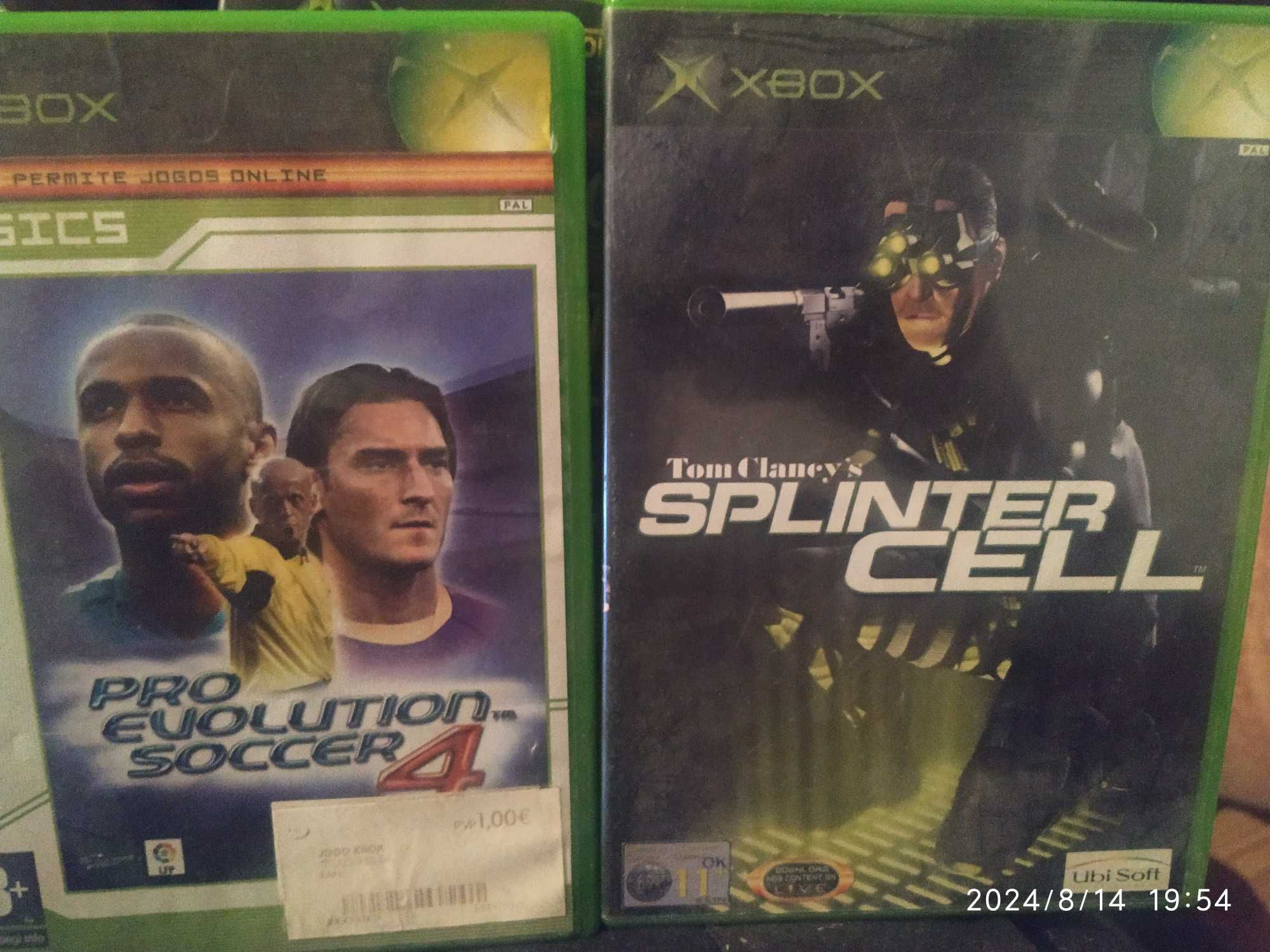 Jogos Xbox- Splinter Cell-Mashed-PES4-Freedom Fighters