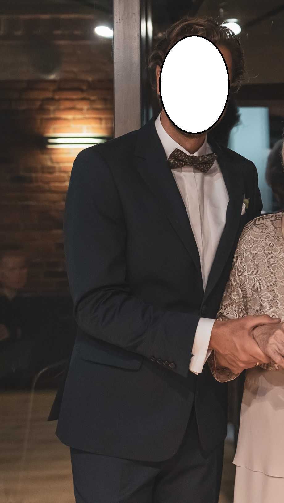 Garnitur ślubny 180cm PAKO LORENTE Marynarka Spodnie pasek poszelka
