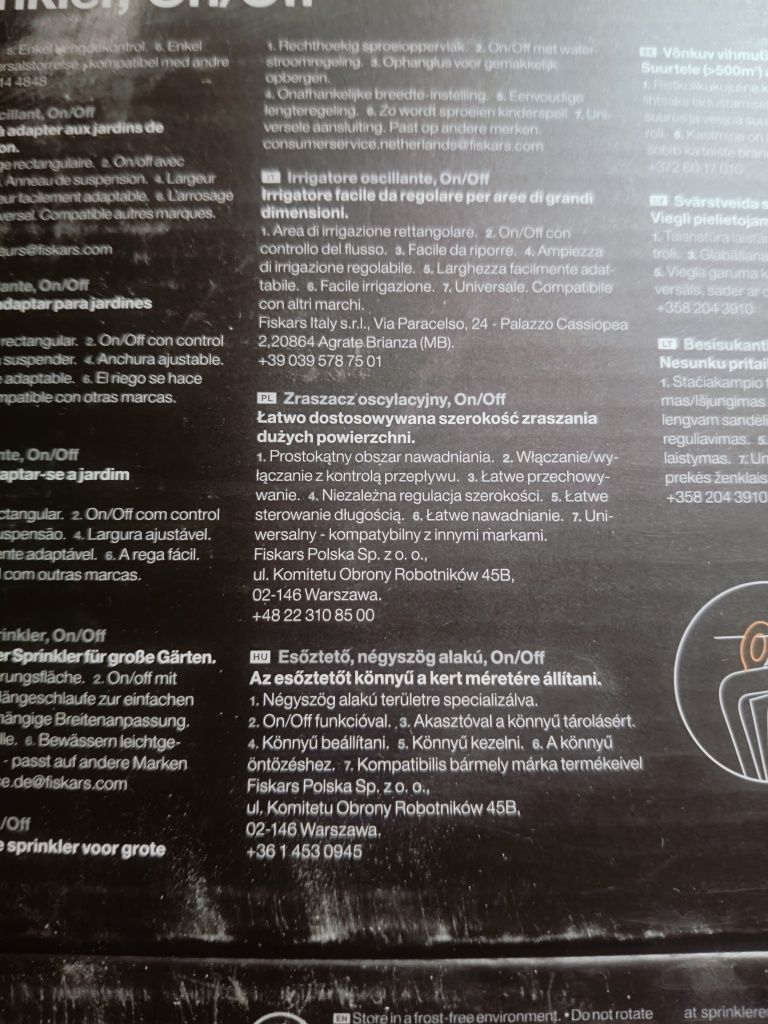 Zraszacz ogrodowy Fiskars