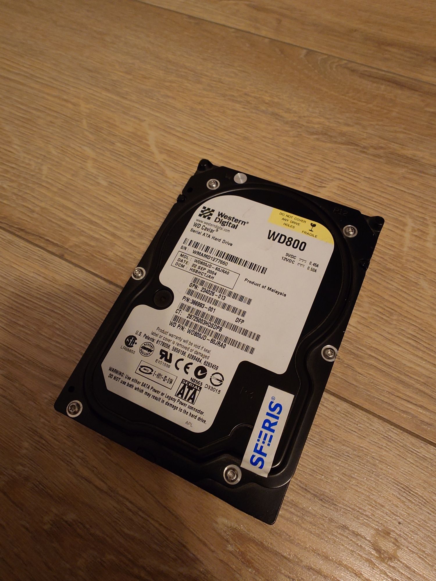 Dysk Twardy WD800JD SATA 80GB