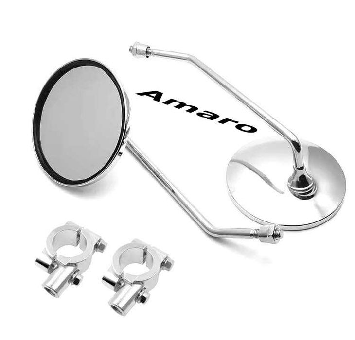 Espelhos para Moto Cromados Estilo Vintage/Antigo/Clássico |NOVOS