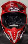 Capacete cross airoh mais óculos