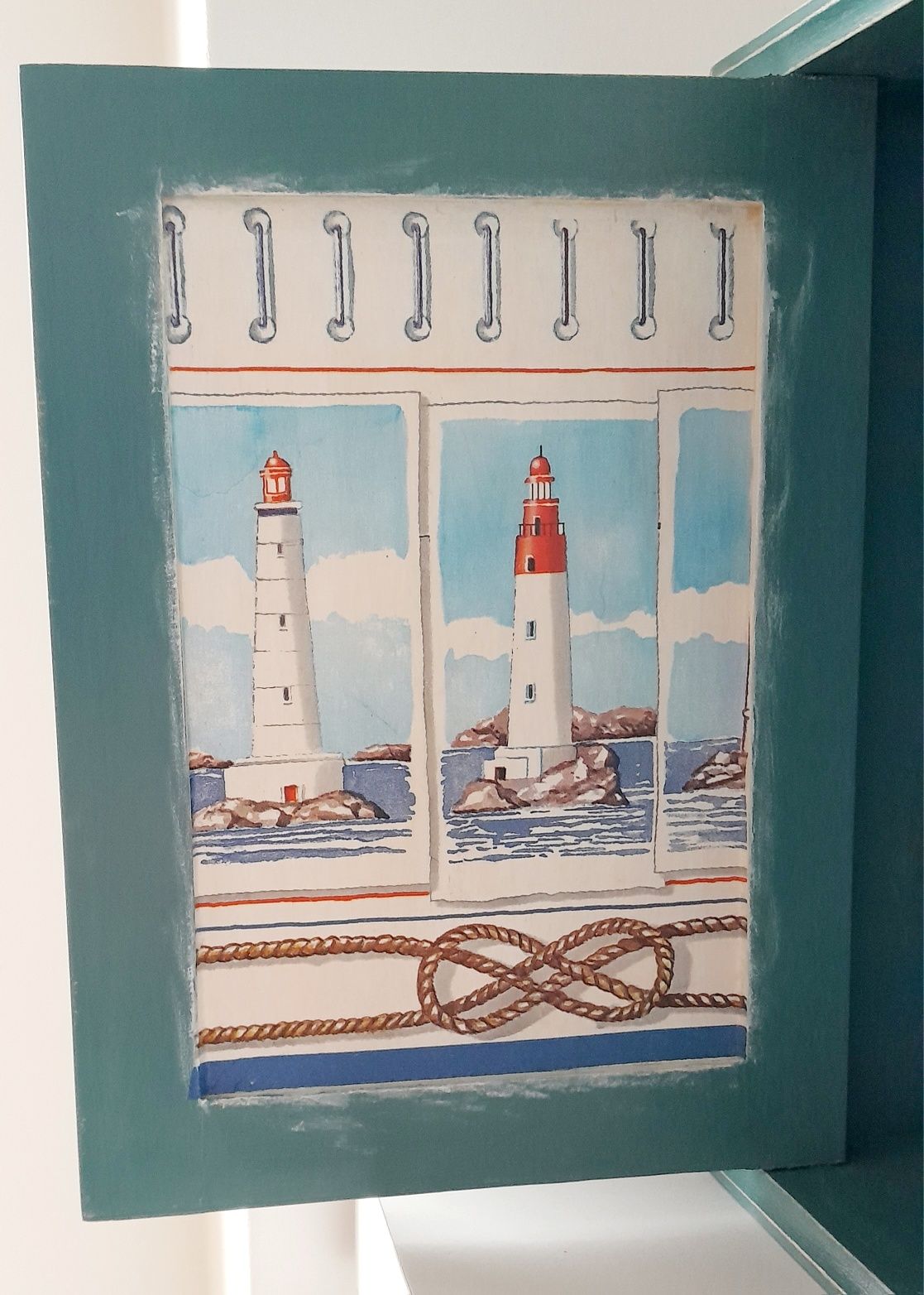 Szafka, skrzynka na klucze, drewniana