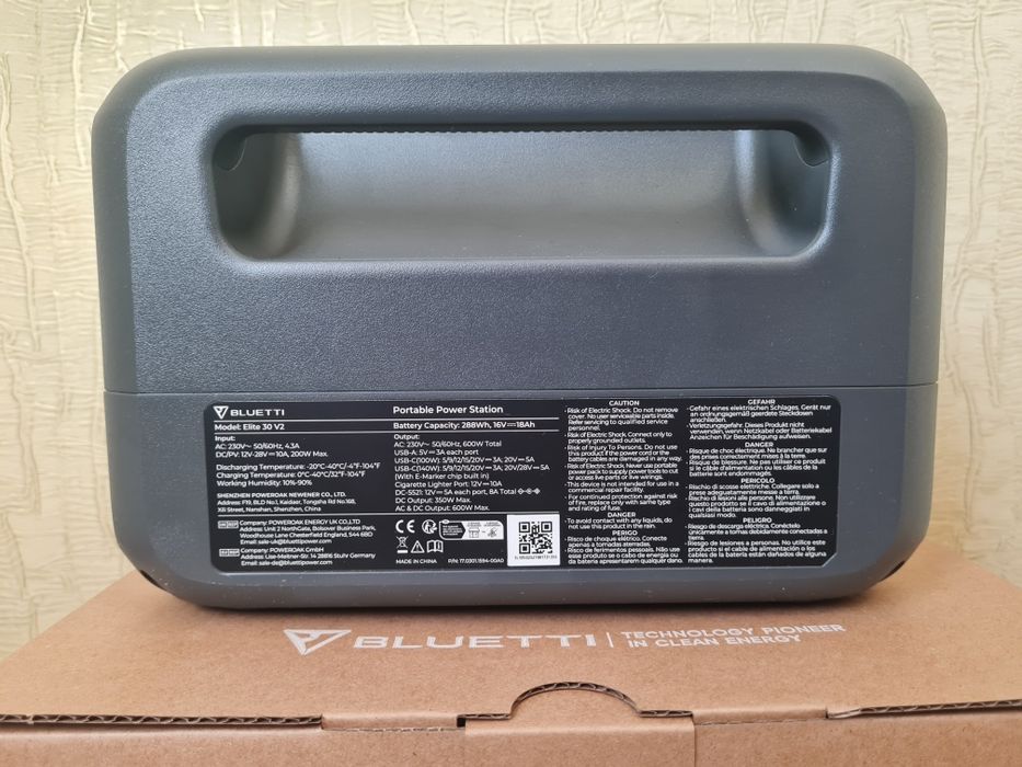 Зарядная станция  BLUETTI Elite 30 V2 600W 288Wh EU