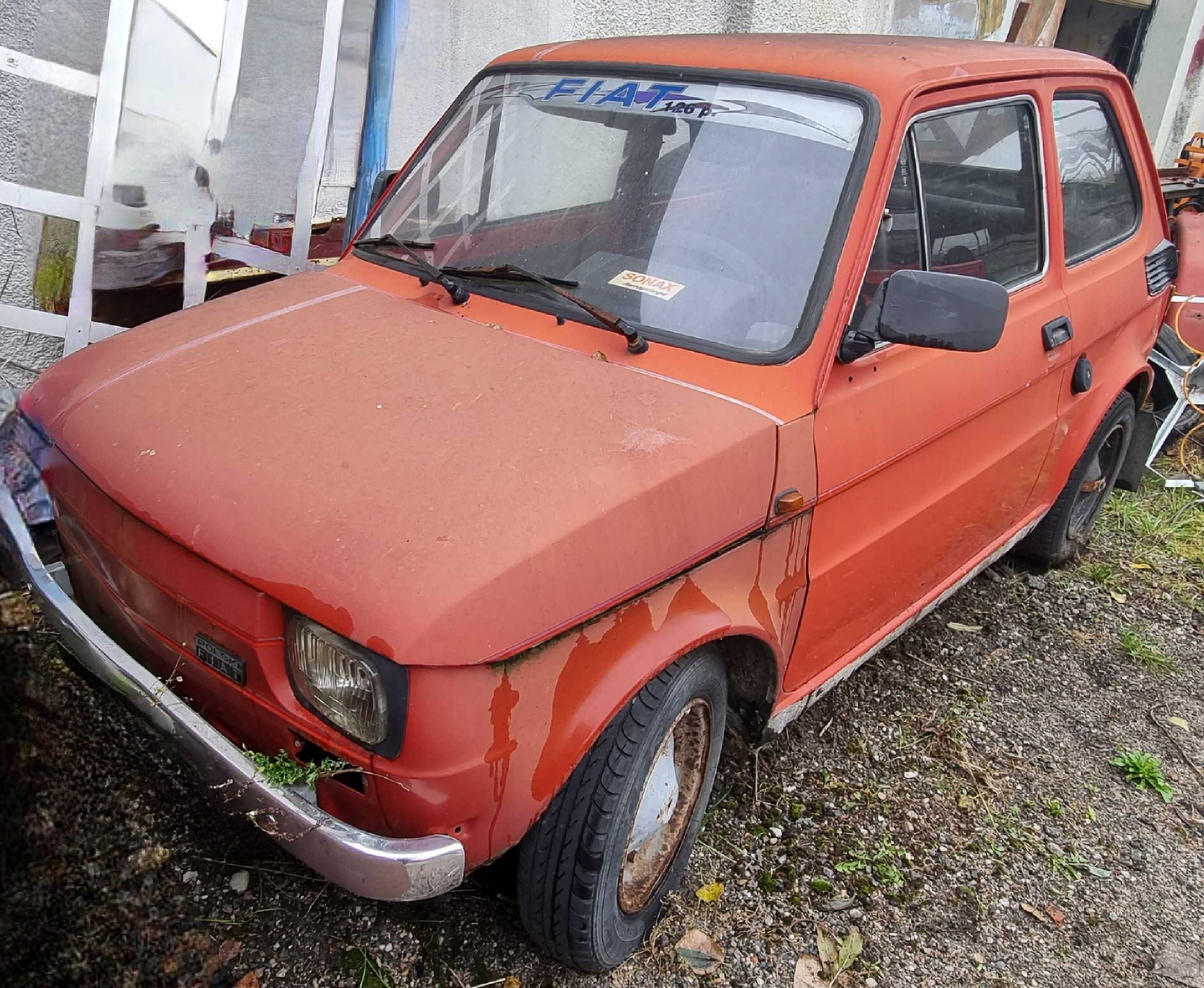 Fiat 126P 1979 rok-w chromach i na cytrynkach