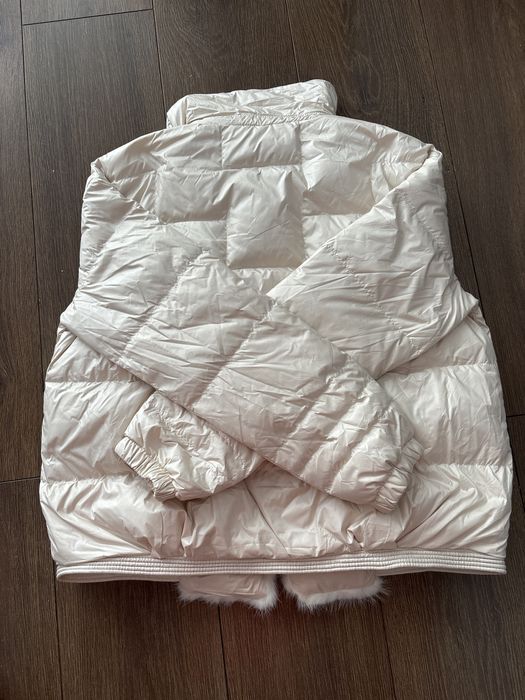 Kurtka Puchowa Nowa krótka rozm.  M/L szampan