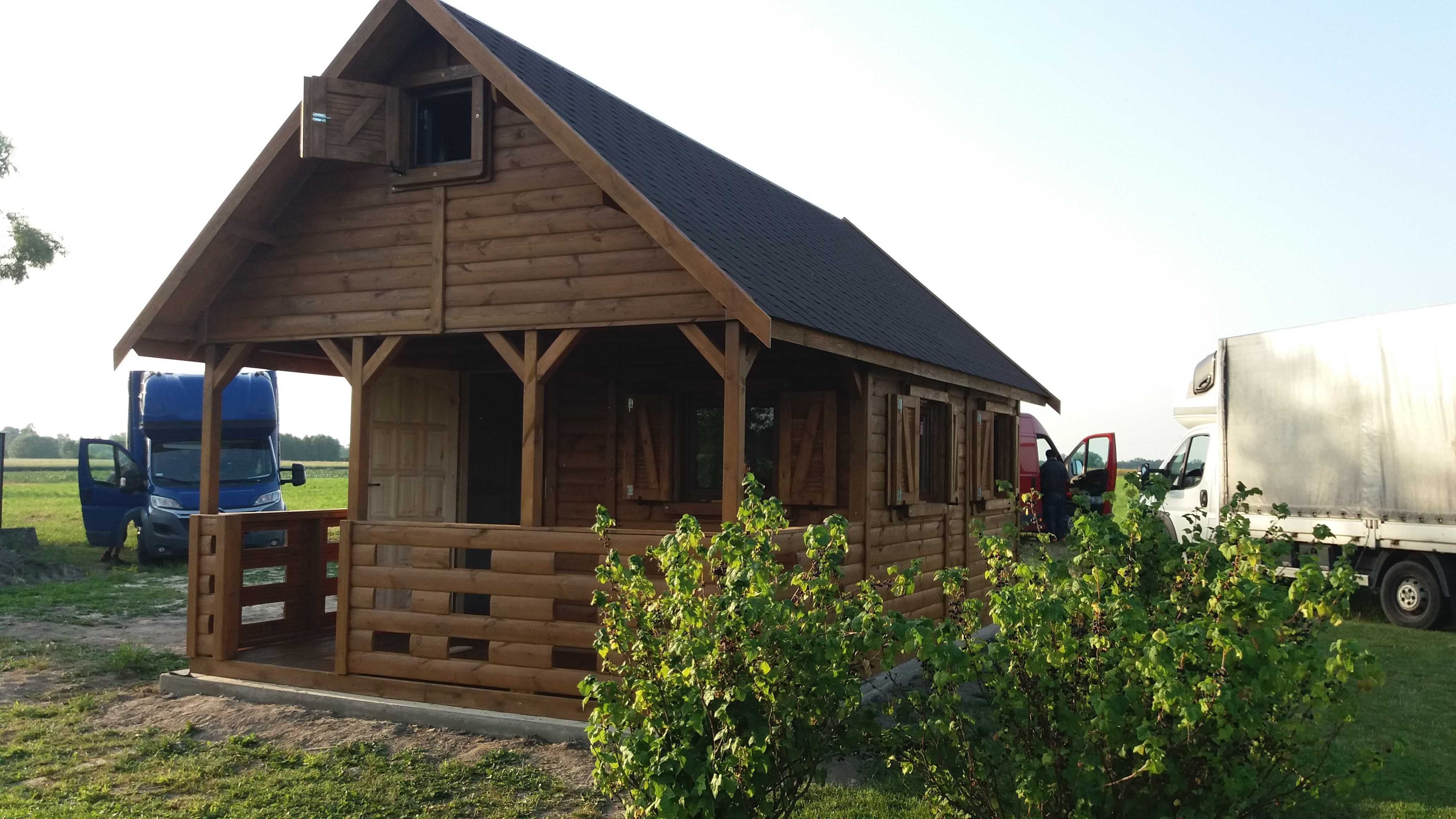 domek drewniany, domek letniskowy, ogrodowy , dom do 35m2,kryty gontem