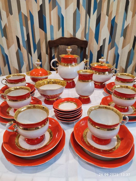 Чайный сервиз Славутич ПФЗ. СССР ретро, винтаж.