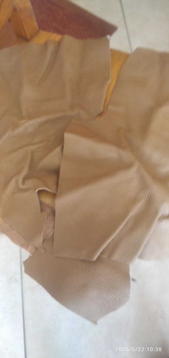 Retalhos de pele para artesanato