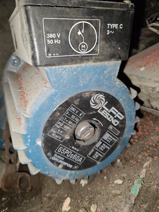 Pompa obiegowa do c.o. trójfazowa PO (s,t) 65POs60A/B
