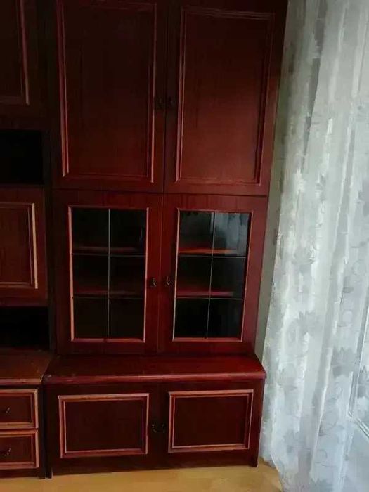 Meblościanka Bałtyk kolor mahoń mat