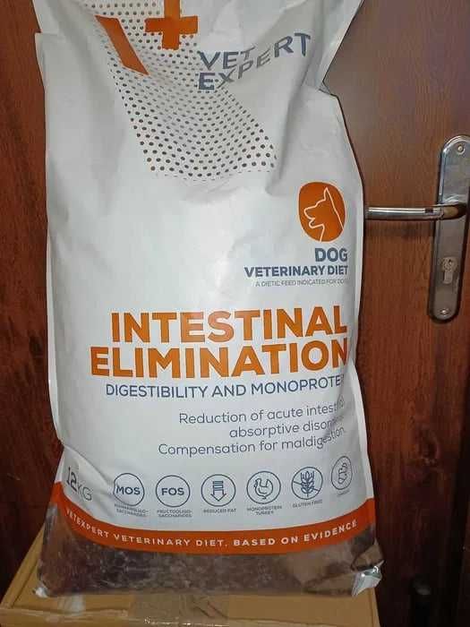 Vet Expert Dog Intestinal Elimination 12kg +gratis