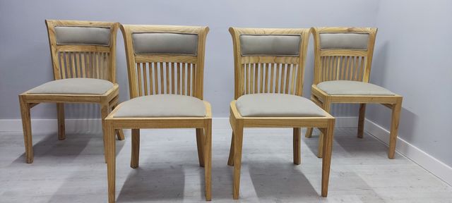 Drewniane Krzesła Tekowe 4 sztuki