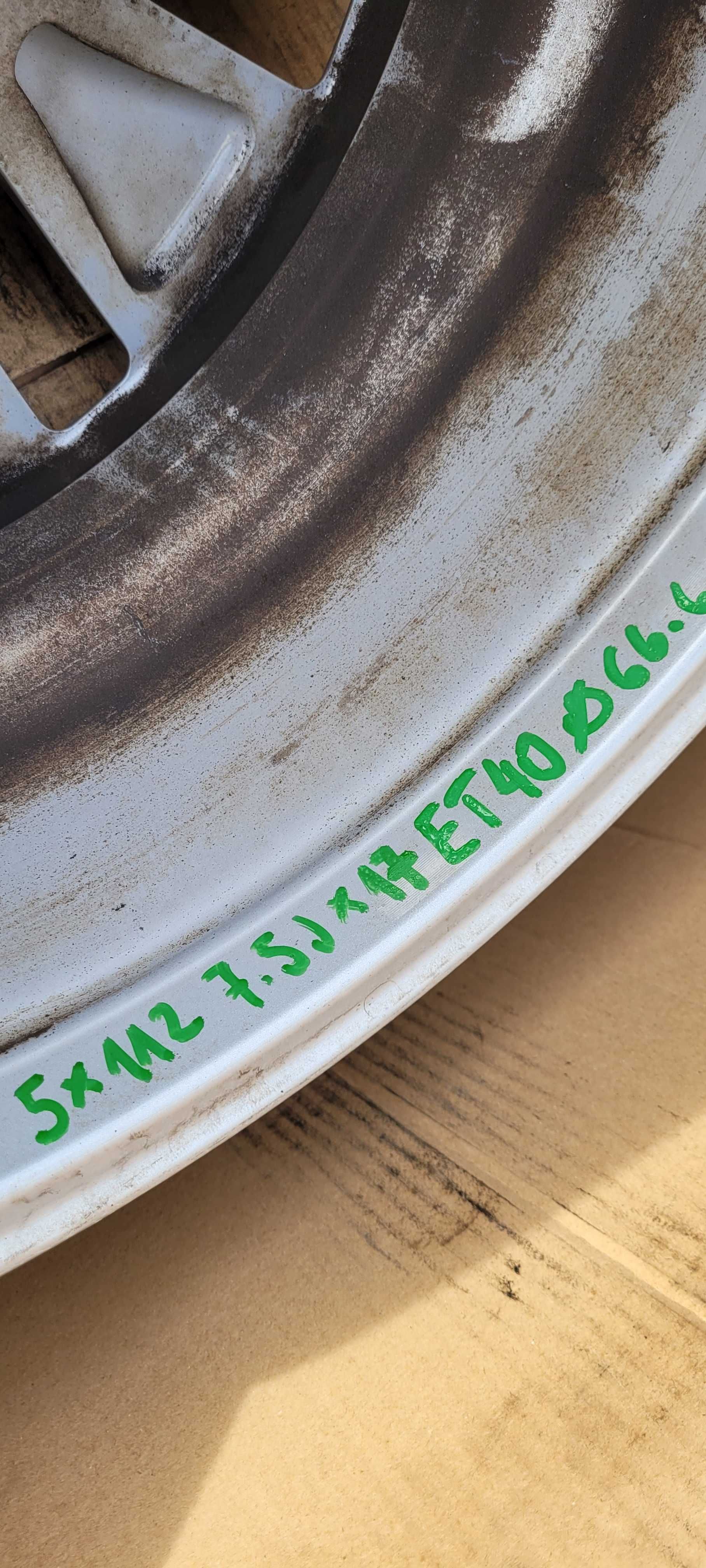 Felgi aluminiowe Alu Alufelgi VW - 17 cali 5x112 7.5J ET40 ø66.6