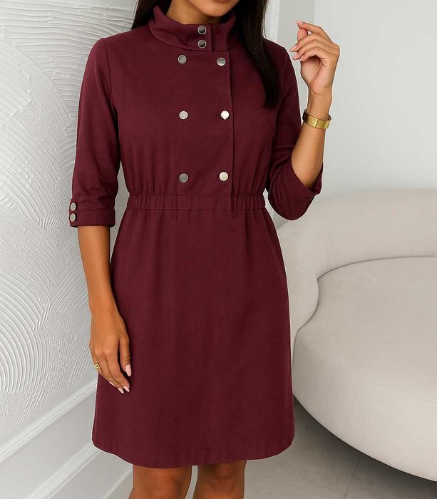 Sukienka burgundowa Monnari, M