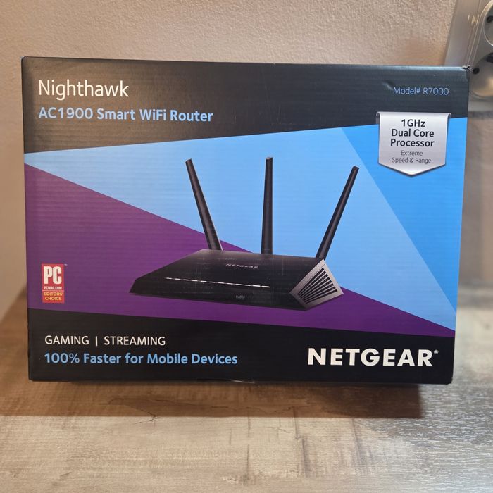 Netgear AC1900 Nighthawk R7000 WiFi Router 802.11ac Dual Band Gigabit