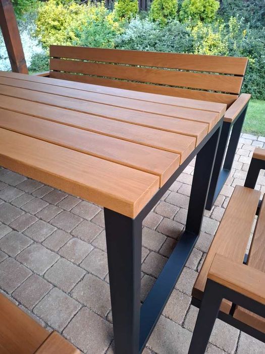 Bukowe Meble Ogrodowe Wypoczynkowe/ Na taras Loft