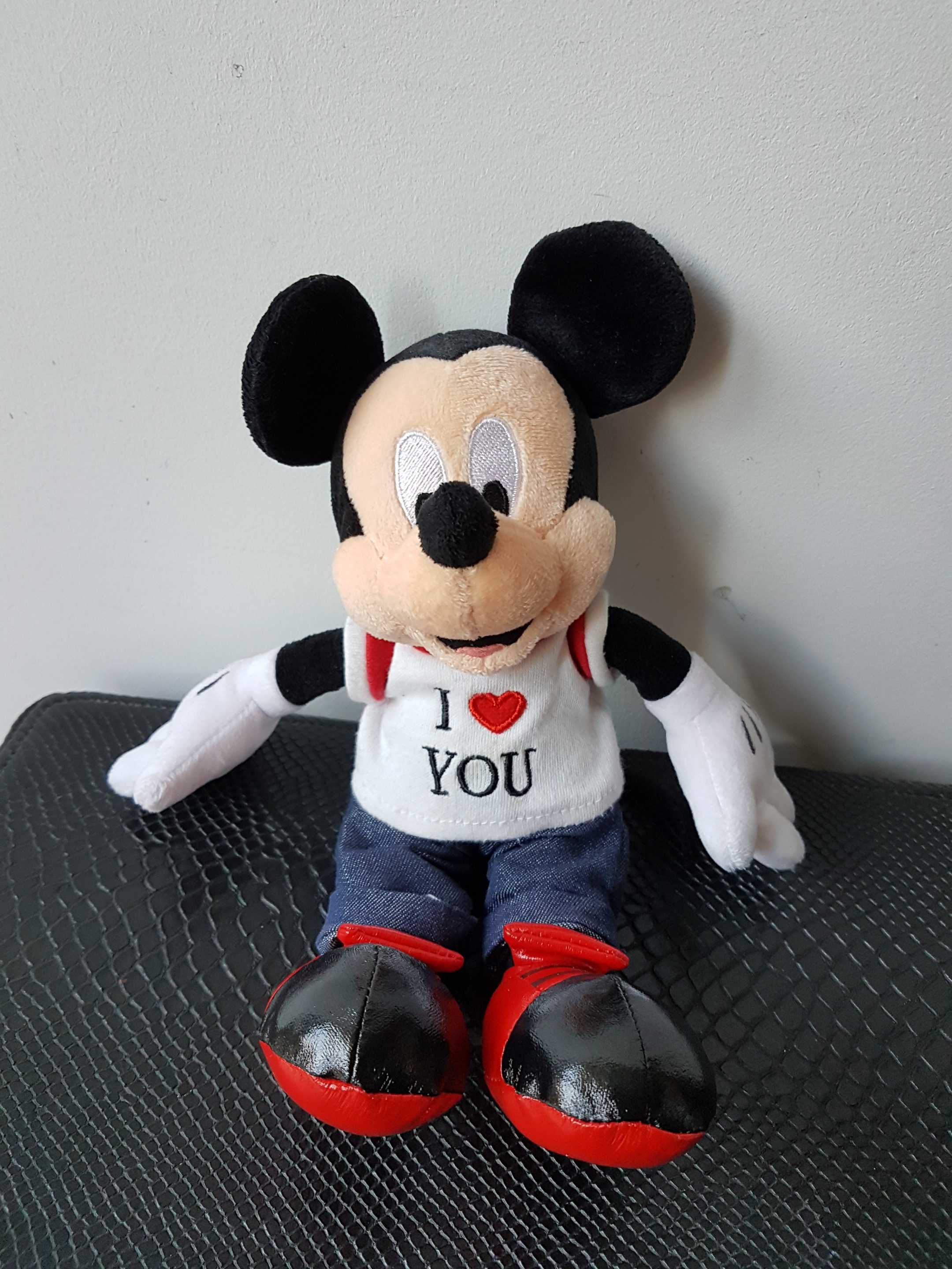 Pluszak Maskotka Mickey Mouse I Love You Disneyland Paris 30cm unikat