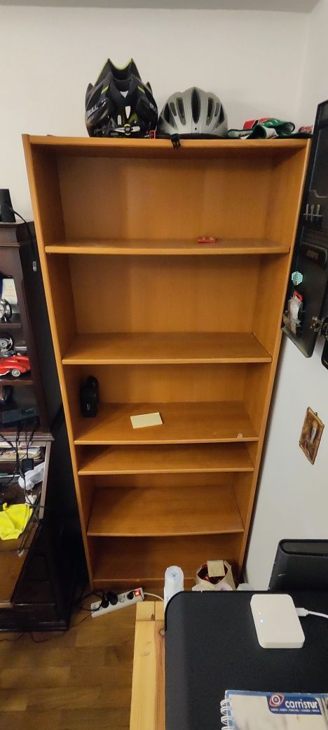 Estante em madeira 2m x 80cm – ideal livros, arrumação, escritório