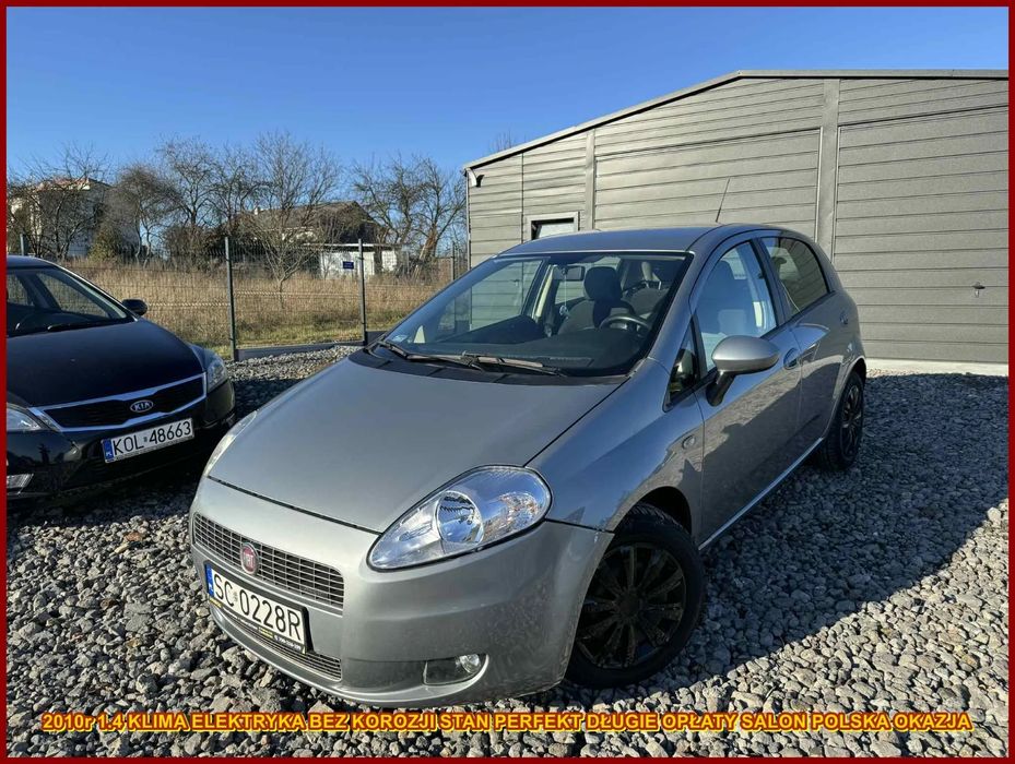 Fiat Grande Punto 2010r 1.4 Klima Elektryka Bez Korozji Stan Perfekt Długie Opł Salon PL
