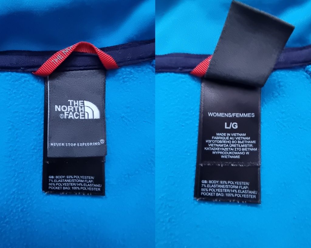 The North Face sportowa bluza damska stretch polar suwak