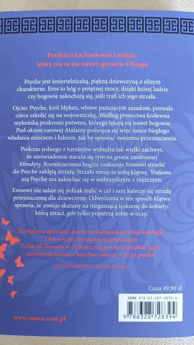 Sprzedam książkę,,Psyche i Eros" Luna McNamara