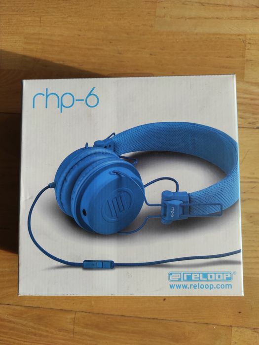 Słuchawki reloop rhp-6 niebieskie do smartfona