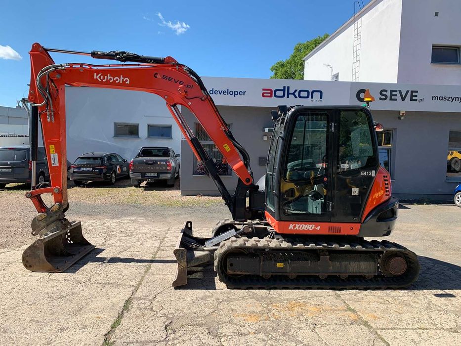 Kubota KX080-4 koparka 8 ton 3 łyżki 2225 mtg 2021 KX 080, 229000 zł