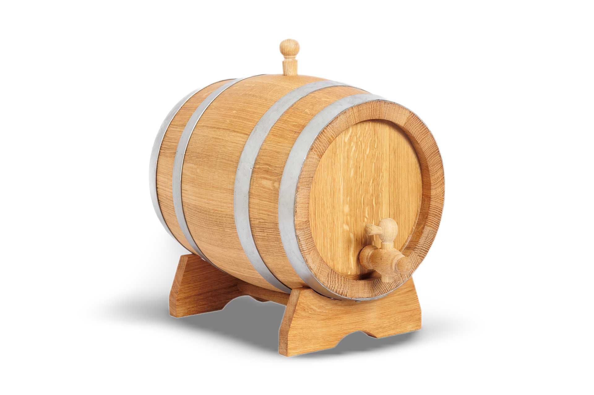 Dębowa beczka 10L na whisky bimber wino nalewki prezent (Atest PZH)