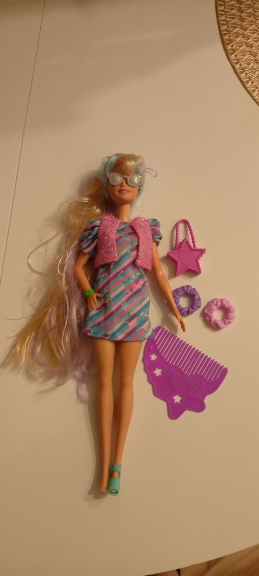 Barbie Totally Hair Lalka z długimi włosami + modowe akcesoria