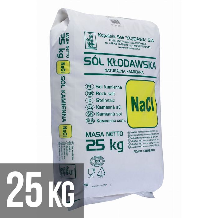 Sól - kłodawska niejodowana spożywcza - 25 kg