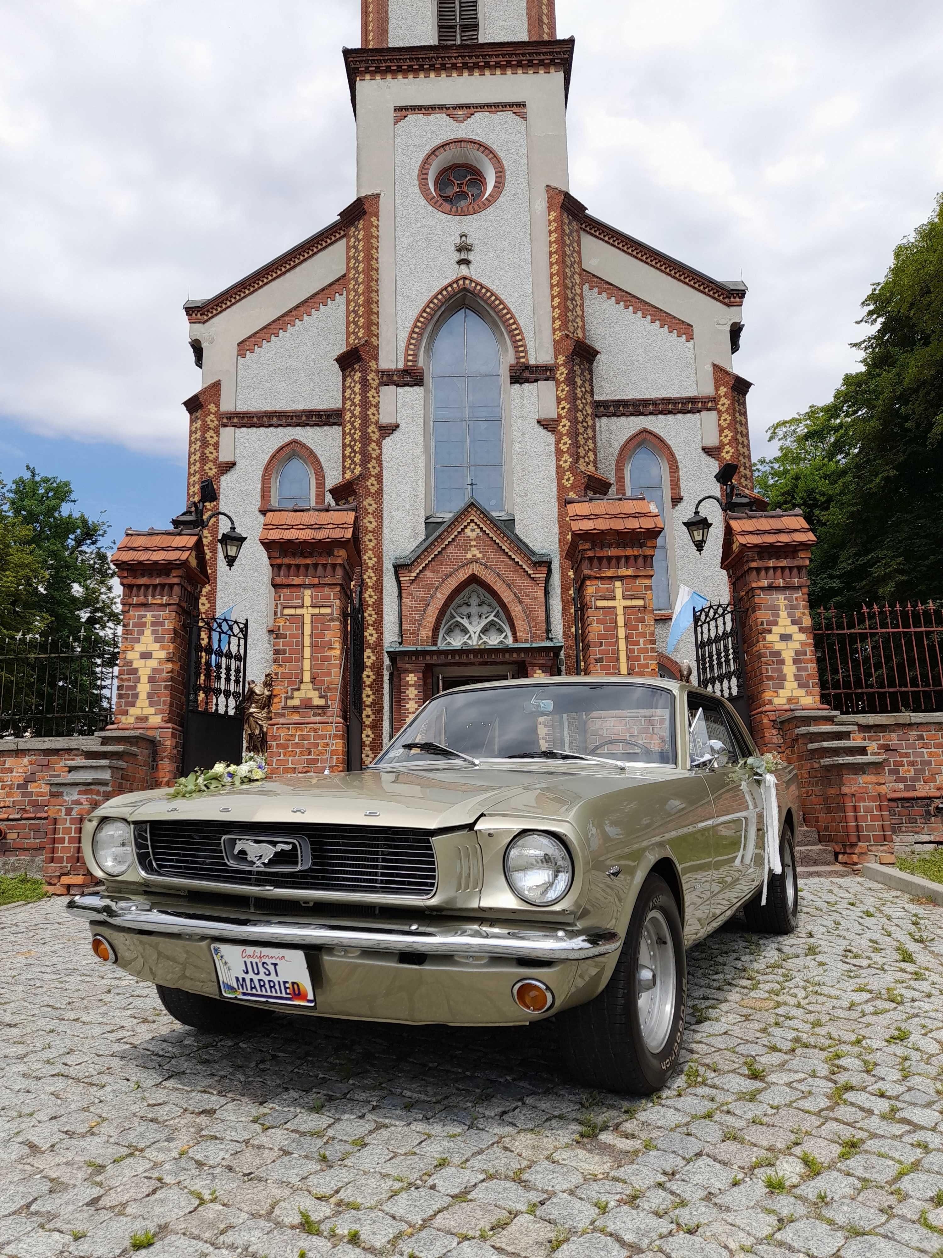 Samochód Mustang stary zabytkowy 1966r  do ślubu ślub Oświęcim