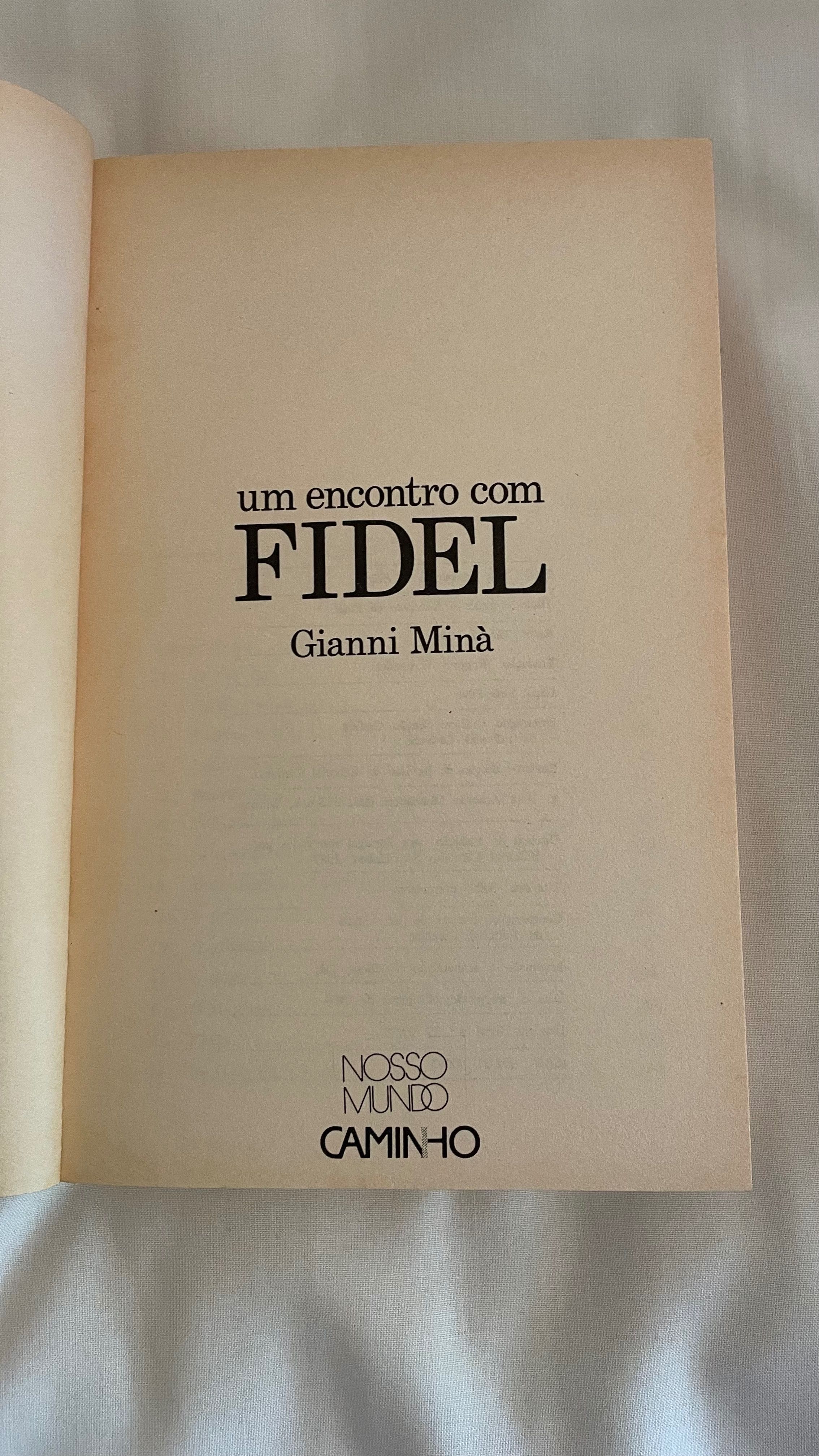 Livro Um Encontro Com Fidel