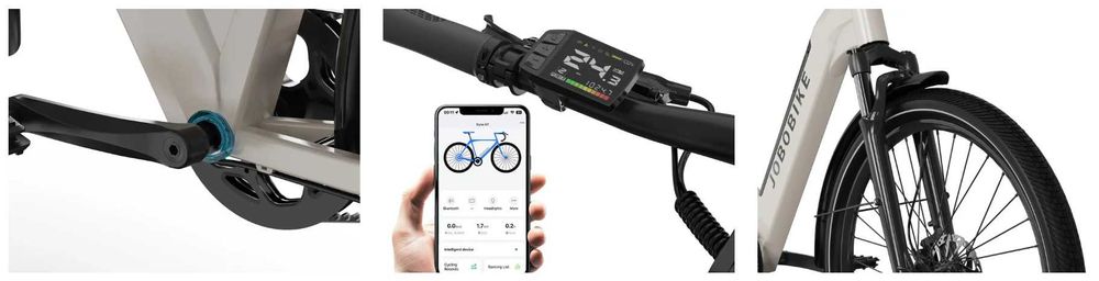 Rower elektryczny Jobobike, Dyno GT-Nowość, pasek węglowy,zasięg 90 km