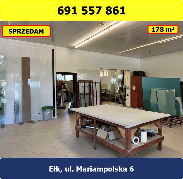Sprzedam budynek handlowo-usługowy- Ełk, ul. Mariampolska 6