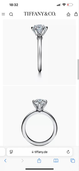 Продам каблучку Tiffany&Co 0.29 ОРИГІНАЛ