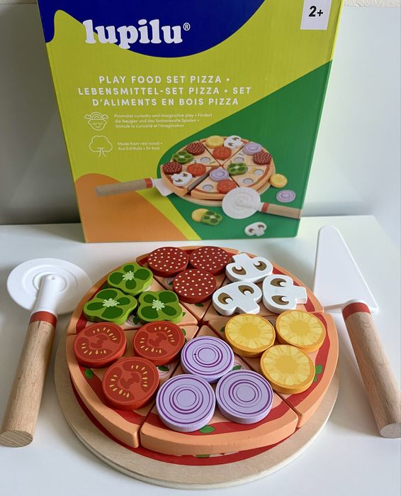 НОВИНКА! Деревʼяний набір піца,торт,морозиво lupilu