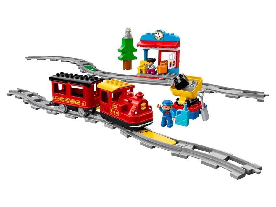 LEGO DUPLO Потяг/Залізниця (10874) та додаткові набори рельсів та міст