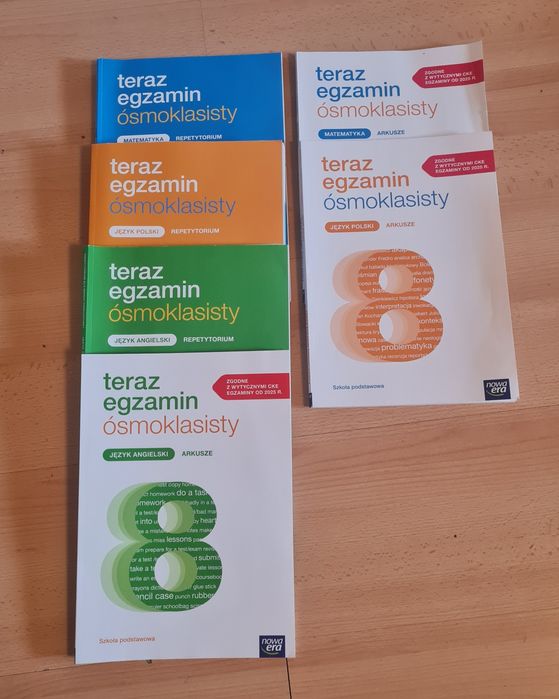 Zestaw „Teraz egzamin ósmoklasisty” – 3 repetytoria+arkusz+2 gratisyy