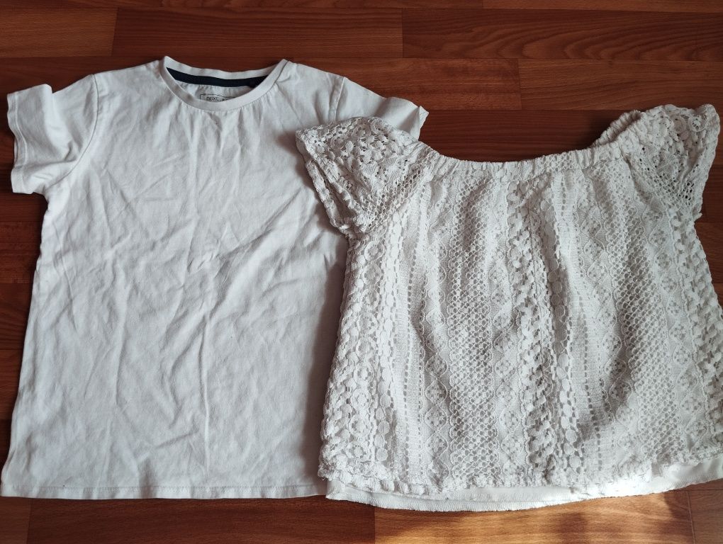 8 шт- Білі футболки, вишиванка 7-8 років, белые футболки, вышиванка