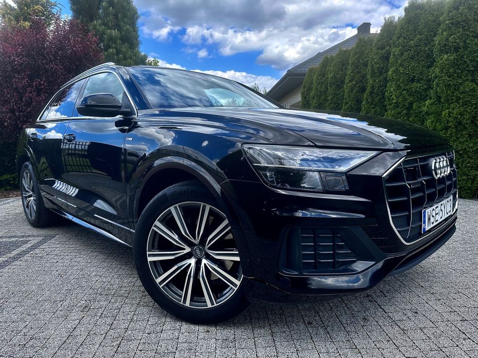 Audi Q8 50 TDI S line | Salon Polska | Serwis ASO | Bezwypadkowy