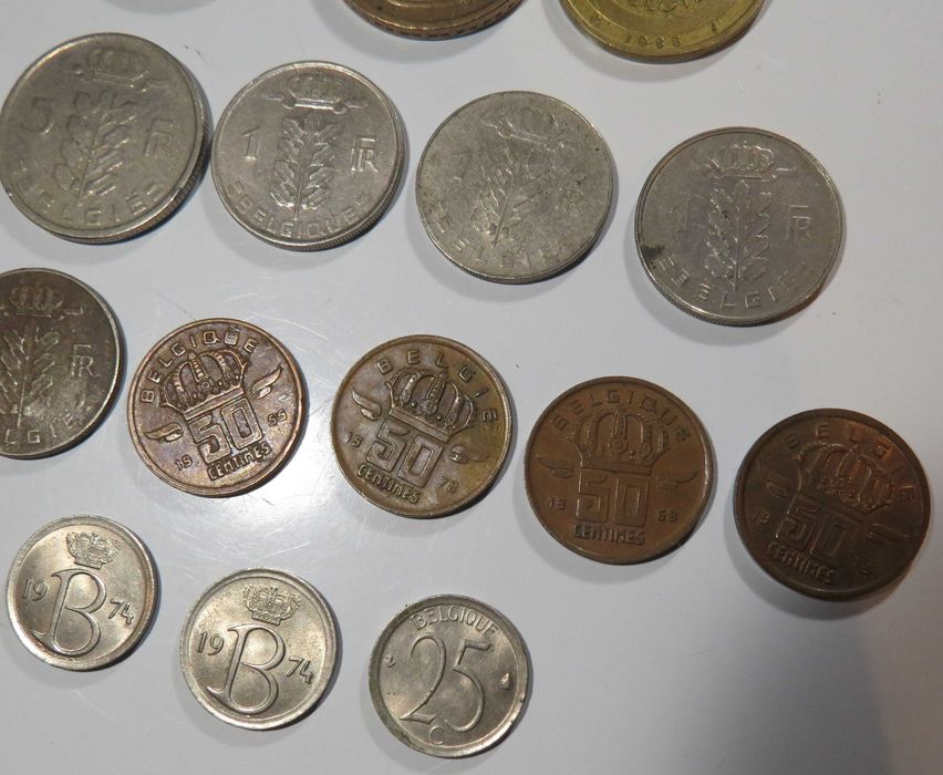 Lote com 24 moedas Belgas - 6€