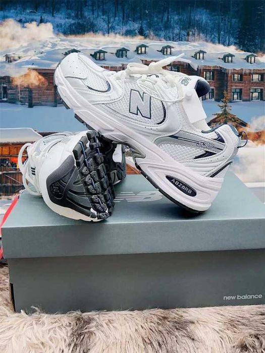 "Buty Trampki" New_Balance_530_White_Silver_Navy R.37