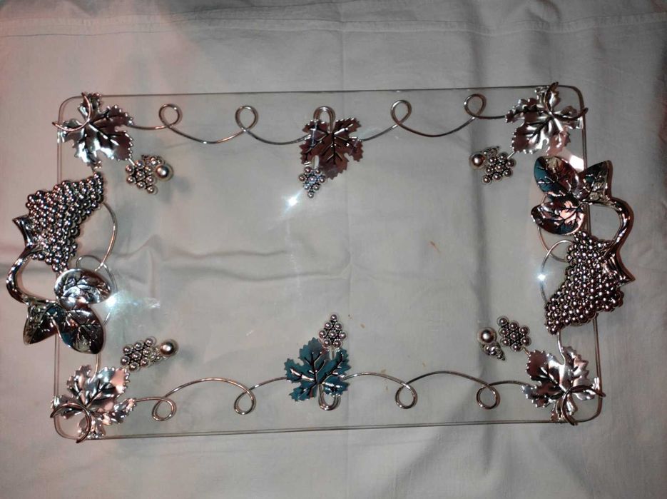 Поднос для фруктов стеклянный