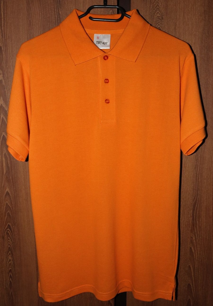 Koszulka Męska Polo Pomarańczowa S 1-1