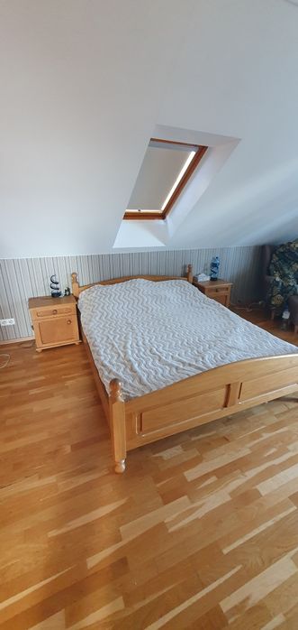 Zestaw do sypialni, lite drzewo dębowe