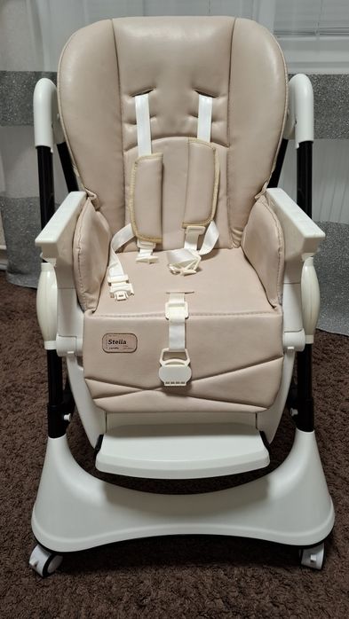 Стільчик для годування Carrello Stella Light Beige, годувальне крісло